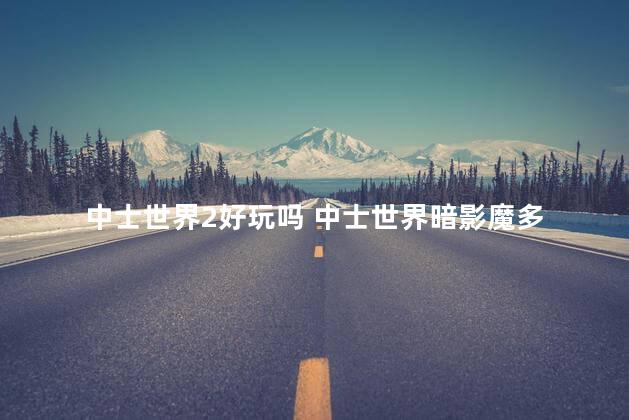 中士世界2好玩吗 中士世界暗影魔多